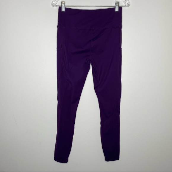 Ouges Purple Side Pocket High Waist Leggings - Picture 3 of 9